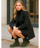 Bota Feminina Tratorada Knit de Inverno Urbano | Soled