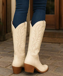 Bota Texana Feminina Cano Alto Country Estilosa | Anabeaz