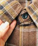 Camisa Country Feminina Xadrez Manga Longa em Flanela | Anabeaz