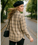 Camisa Country Feminina Xadrez Manga Longa em Flanela | Anabeaz