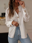 Camisa de Alfaiataria Abotoamento Frontal Anabeaz