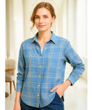 Camisa Xadrez Feminina com Manga Longa Flanelada | Anabeaz