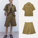 conjunto feminino, conjunto feminino verão, conjunto camisa e shorts, conjunto casual feminino, conjunto office casual, conjunto feminino elegante, moda feminina verão, conjunto leve feminino, conjunto confortável feminino, roupa feminina casual zara loja anabeaz