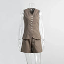 conjunto feminino
conjunto alfaiataria
office lady
moda feminina elegante
conjunto verão feminino
conjunto colete e shorts
roupa feminina trabalho
anabeaz
