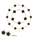 Conjunto de colar, pulseira e brincos de 3 peças de trevo de quatro folhas em aço titânio 18K, moderno e que não desbota conjunto alhambra
kit trevo Colar cordão corrente Neymaar trevo virginiia Modelo de Luxo prata e dourado choker
colar pulseira e brinco
joias femininas
trevo 4 folhas
Anabeaz