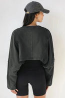 cropped feminino, cropped manga longa, cropped gola redonda, cropped malha jersey, cropped minimalista, cropped básico premium, cropped viscose elastano, cropped elegante feminino, cropped casual sofisticado, cropped cintura alta, cropped feminino primavera verão anabeaz