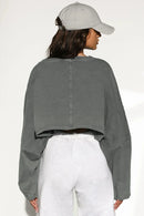 cropped feminino, cropped manga longa, cropped gola redonda, cropped malha jersey, cropped minimalista, cropped básico premium, cropped viscose elastano, cropped elegante feminino, cropped casual sofisticado, cropped cintura alta, cropped feminino primavera verão anabeaz