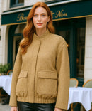 Jaqueta Bomber Feminina Paetê Brilho Elegante | Siara