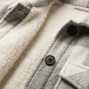 jaqueta xadrez feminina cinza 
jaqueta peluciada feminina cinza
jaqueta flanelada feminina cinza
moda inverno feminina cinza anabeaz
casaco feminino inverno cinza anabeaz
