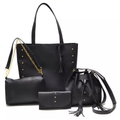 : Kit bolsa feminina de couro legítimo elegante e sofisticado anabeaz