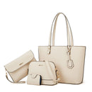 Bolsa de couro feminina grande elegante e resistente