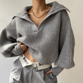 suéter tricot feminino
suéter gola polo feminino
suéter patchwork feminino
suéter inverno elegante
blusa tricot manga longa
suéter feminino lenogue
moda feminina inverno